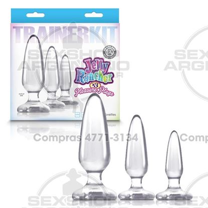 Kit de plugs anales transparentes